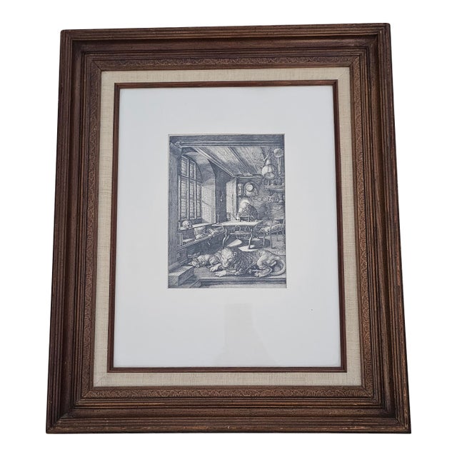 Albrecht Dürer Saint Jerome in His Study Bundesdruckerei Berlin Facsimile 20th C Framed For Sale