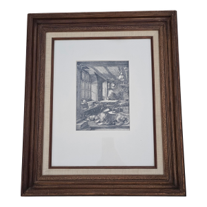 Albrecht Dürer Saint Jerome in His Study Bundesdruckerei Berlin Facsimile 20th C Framed