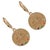 Early 21st Century Powerful Talisman Evil Eye Gold Earrings, A Pair For Sale - Image 5 of 7