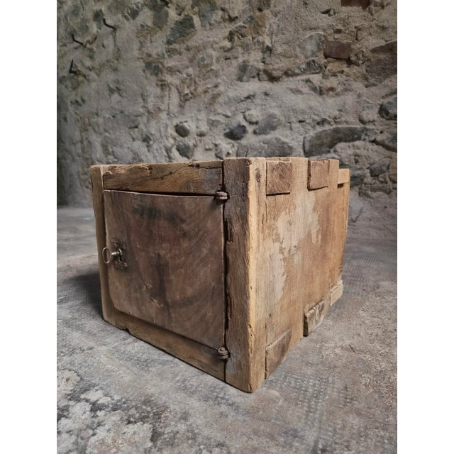 Antique French Oak Strongbox Cabinet, 1850 For Sale - Image 16 of 17