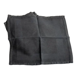 Mid 19th Century French Country Navy Blue Linen Napkin Set 6 Pieces