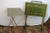 Mid-Century Green and Gold English Regency Design 1960s Tray Tables With Rolling Stand For Sale - Image 4 of 17
