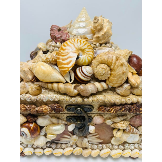Large Vintage Shell Box For Sale In Charleston - Image 6 of 8
