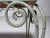Metal Italian Wrought Iron Stools with Floral Upholstery, 1950s, Set of 2 For Sale - Image 7 of 10