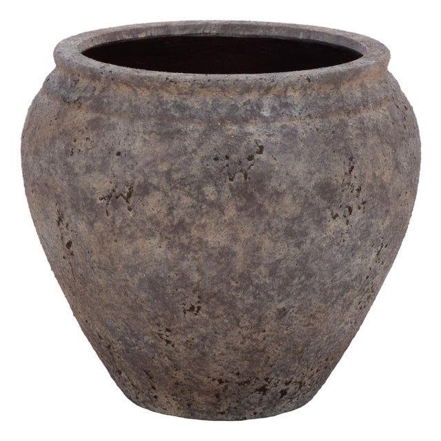 Ramsey Large Planter Pot, Antique Brown For Sale