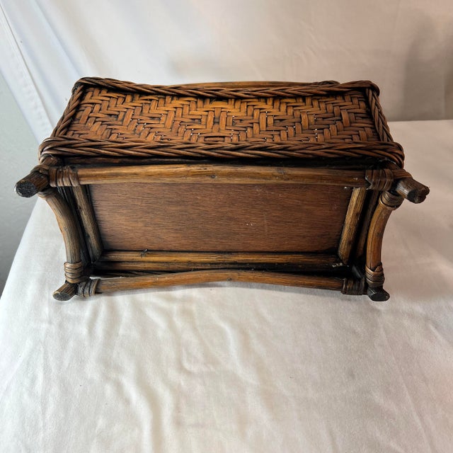 Rattan and Woven Reed Utensil Holder | Chairish