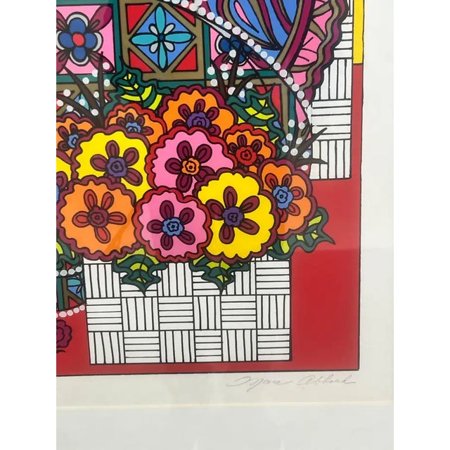 Mara Lynn Abboud Calico Cats Screenprint Artist Proof , Signed & Framed 1990's For Sale - Image 12 of 18