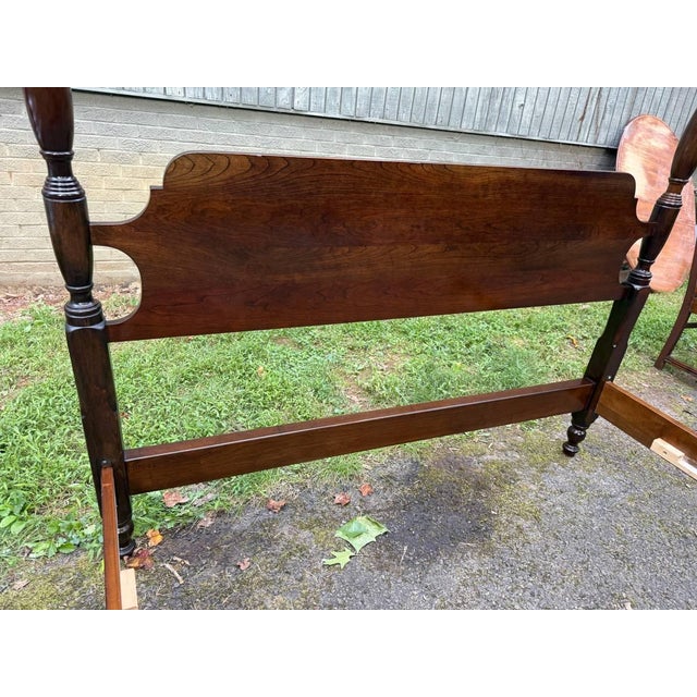 Vintage Stickley Federal Style 4 Poster Queen Size Bed Frame For Sale - Image 15 of 18