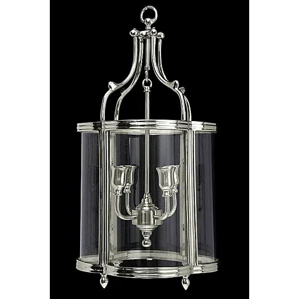 Contemporary Quatrefoil Lantern in Silver Finish For Sale - Image 3 of 3