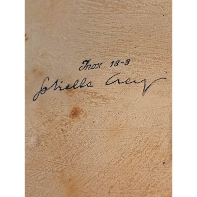 Gabriella Crespi Signed Large Bowl and Tray For Sale - Image 10 of 12