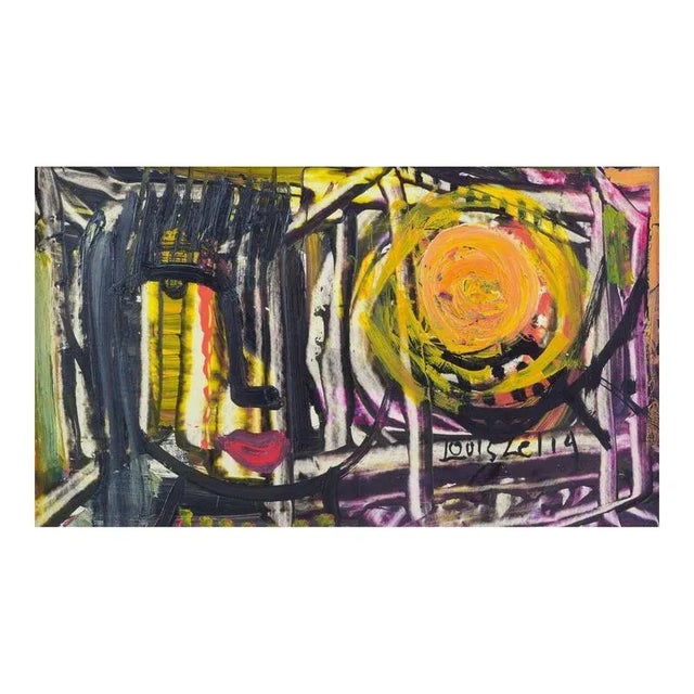 Louis Zelig, Abstract Composition, Oil on Panel For Sale - Image 8 of 8
