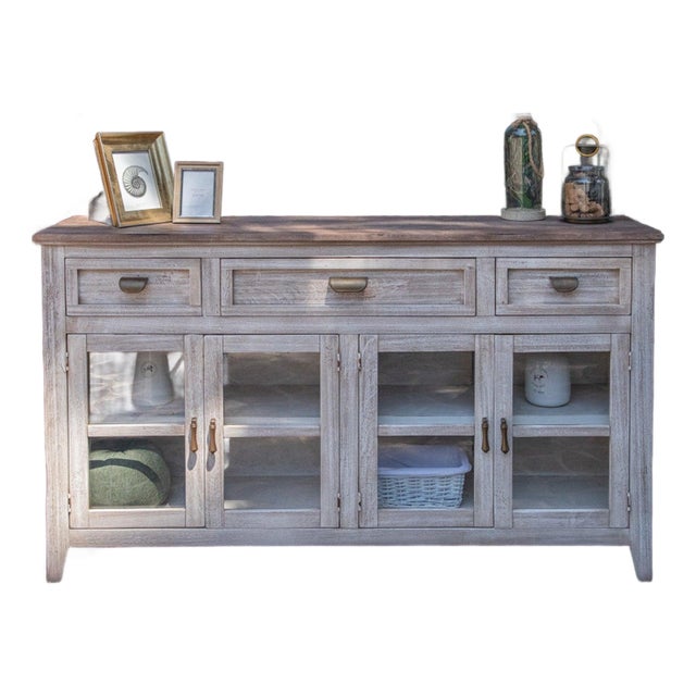 Sahara Solid Wood Rustic Console Table For Sale