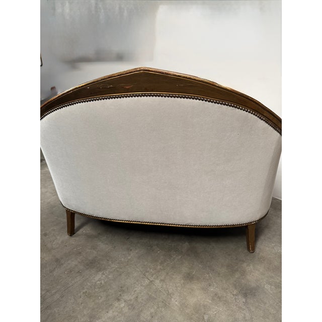 1930s Gilt Canape Settee, Attributed to Paul Follot Art Deco For Sale - Image 11 of 15