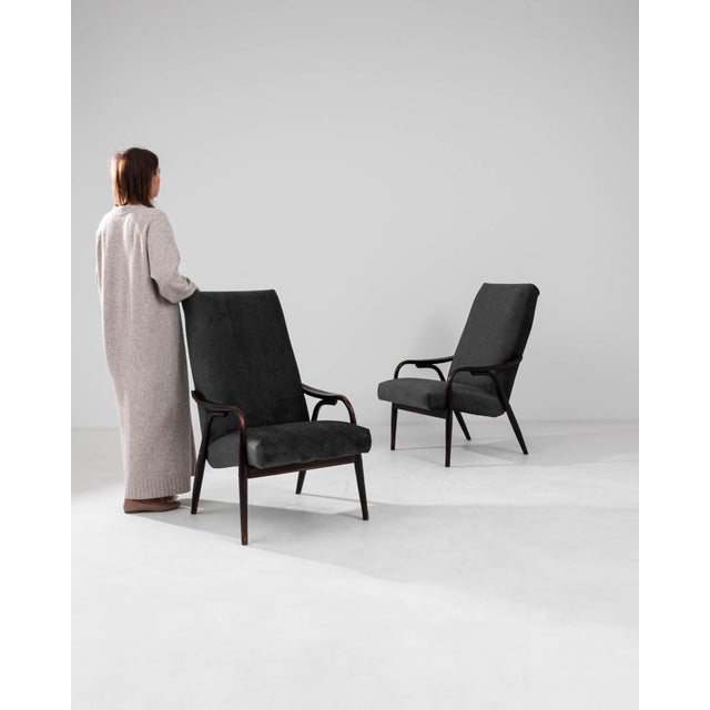 1960s Czech Upholstered Armchairs By TON - A Pair For Sale - Image 16 of 18