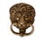 Dutch Bronze Lions Head Door Knocker, 1920s For Sale - Image 6 of 9