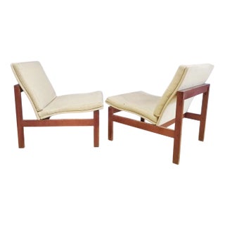 Set of Vintage Moduline Lounge Chairs by Ole Gjerløv-Knudsen & Torben Lind, 1960s For Sale