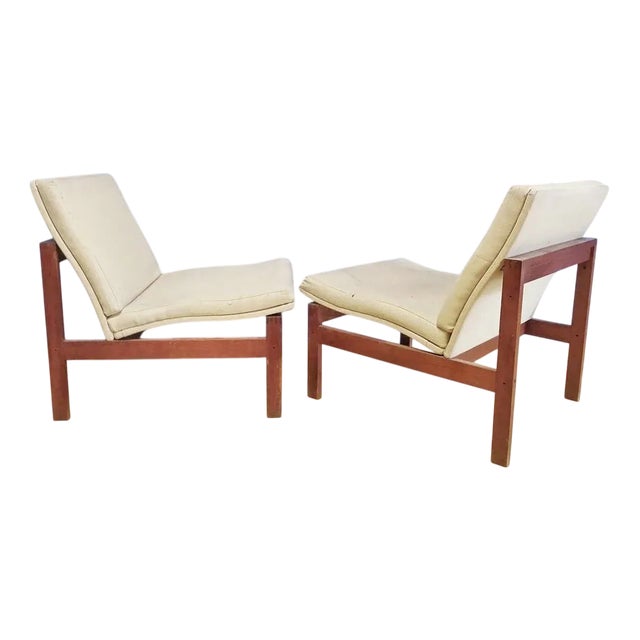 Set of Vintage Moduline Lounge Chairs by Ole Gjerløv-Knudsen & Torben Lind, 1960s For Sale
