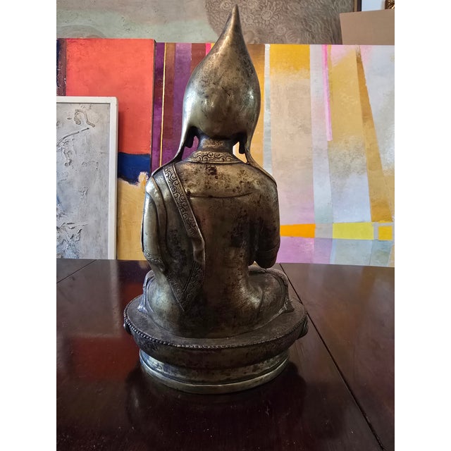 1940s Vintage Asian Deity Figure For Sale - Image 10 of 12