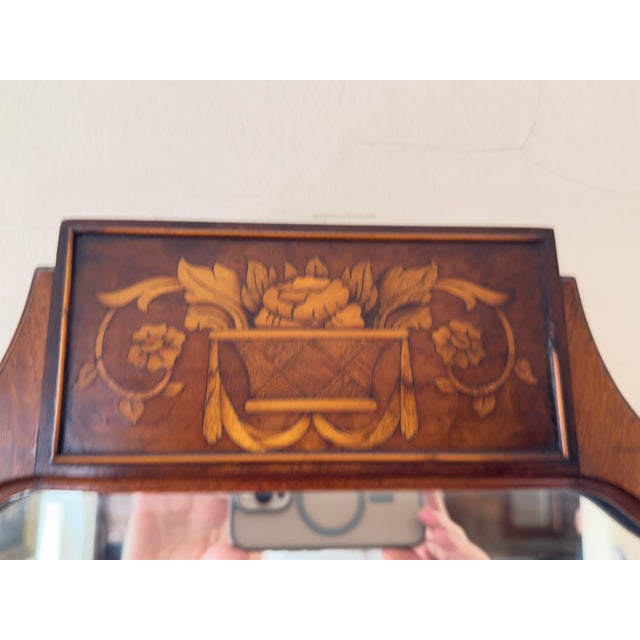 Late 19th Century Federal / Sheraton Style Lowboy Chest of Drawers With Mirror For Sale - Image 9 of 13