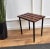 Mid-Century Modern Italian Metal Base Brass Feet Wooden Slat Stool, 1970s For Sale - Image 6 of 7
