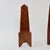 "Throne chairs " A pair of Modernist tall back side chairs. Thuja root with ebonized inlaid details.