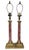 Antique French Grand Tour Bronze & Red Breccia Marble Vendome Column Lamps - Pair For Sale - Image 14 of 17