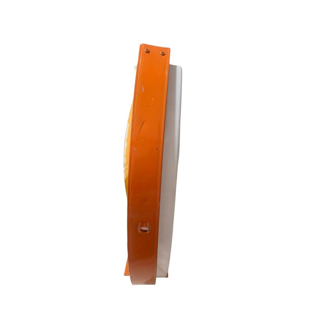 1990s Fanta Orange Soda Illuminated Acrylic 2 Sided Lightbox Sign 1990s For Sale - Image 5 of 6