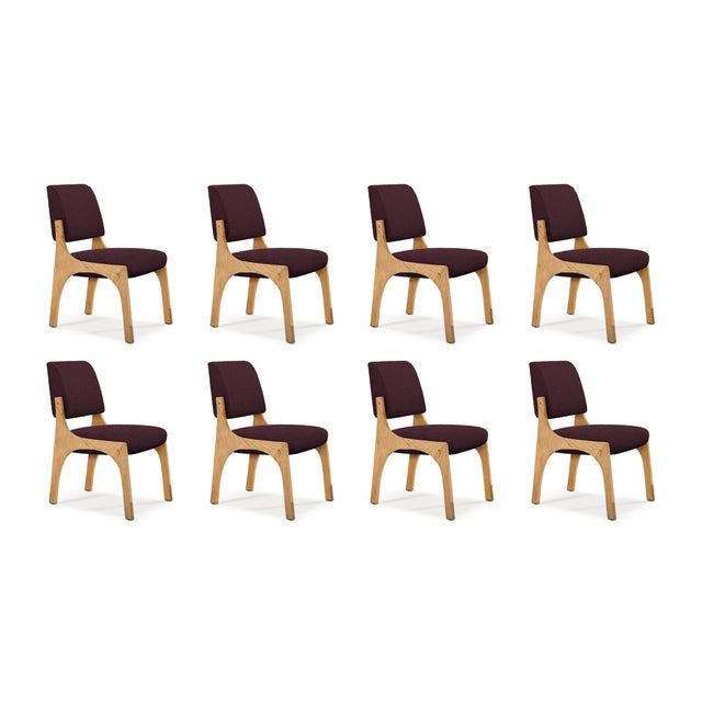 Not Yet Made - Made To Order Arches II Dining Chairs in Oak and Bouclé from Insidherland, Set of 8 For Sale - Image 5 of 5