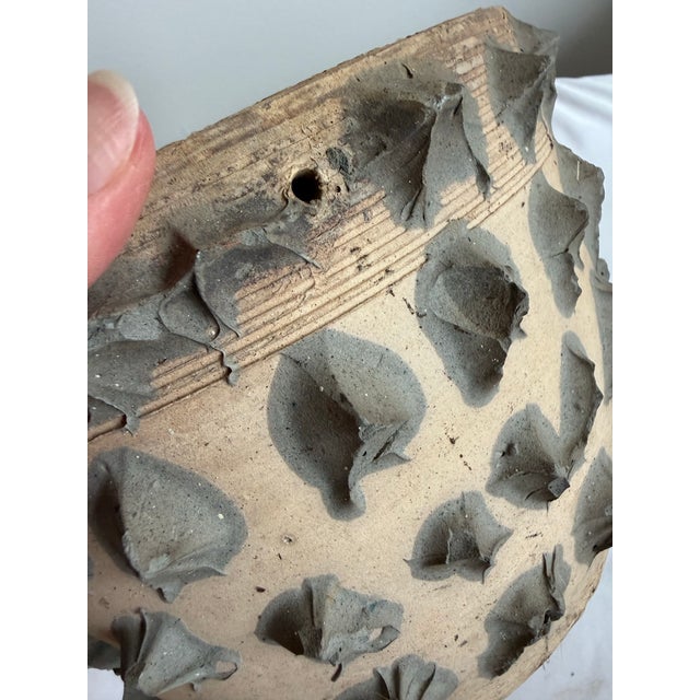 Sculpture Materials Vintage Brutalist Clay Pinch Pot Planter in the Style of Dexter Pottery For Sale - Image 7 of 8