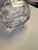Cut glass heavy weight decanter with silver rim in good condition. There is some residue in the interior that needs to be...