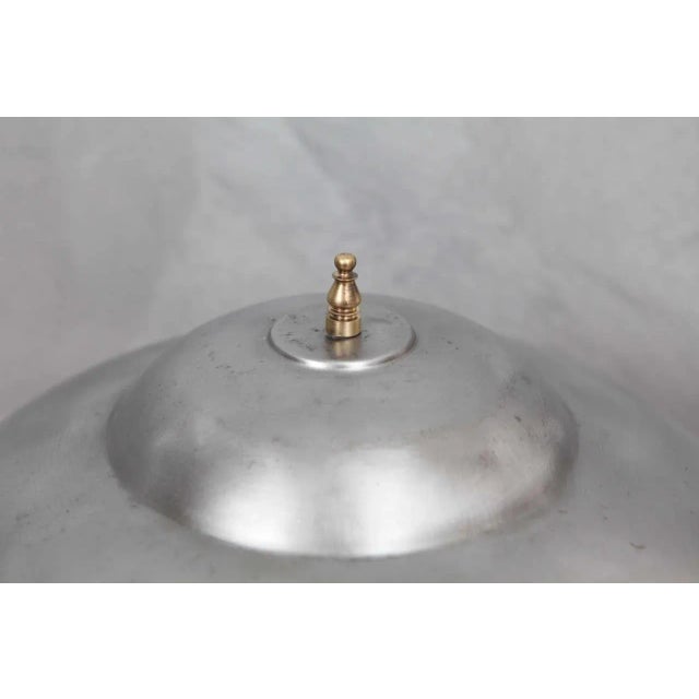 Silver 1930's Brushed Steel Desk Lamp For Sale - Image 8 of 8