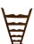 1930s Vintage Rustic & Stylish Italian “Fireside” Ladder Back Side Chair Attributed to Gio Ponti for Casa E Giardino For Sale - Image 5 of 13