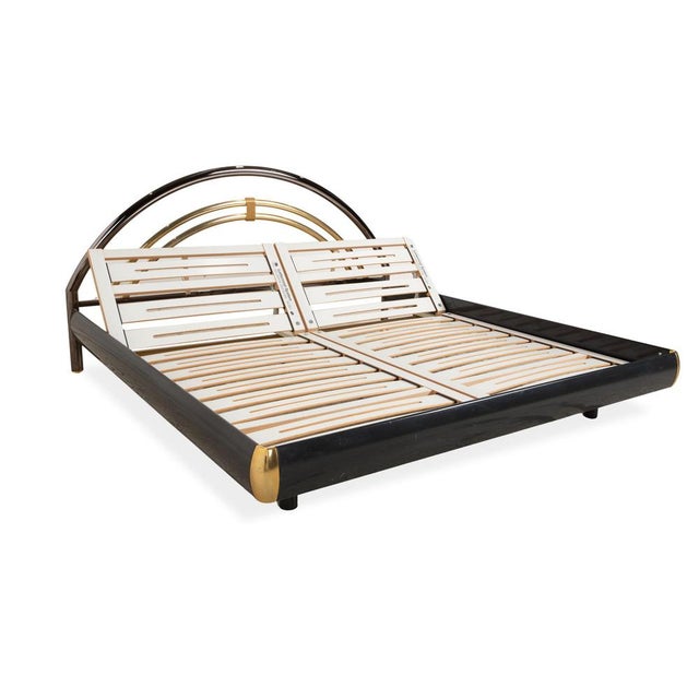 Double Bed in Metal with Slatted Frame from Musterring For Sale - Image 4 of 18