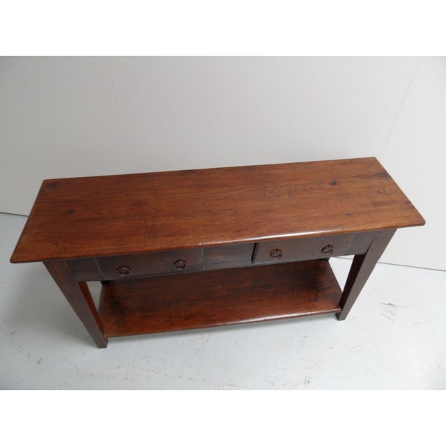 Antique Spanish Sidetable with Two Drawers, 1890s For Sale - Image 6 of 15