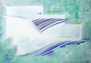 Jorge Curval, Composition, Oil on Canvas