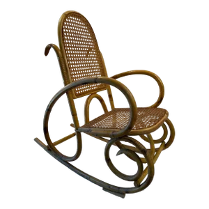 Vintage Bentwood and Cane Child’s Rocking Chair