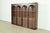 Mid-Century Modern T. H. Robsjohn Gibbings for Widdicomb Sculpted Walnut Colosseum Bookcase or Display Cabinet, Newly Refinished For Sale - Image 3 of 10
