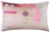 Blush Abstract Silk Velvet Lumbar Pillow, Vegetable Dyed – 16x24 In For Sale - Image 4 of 8