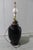 Chinese Classy Black Vintage Chinese Globular Jar Fitted to Be Lamp With Antique Wood Base For Sale - Image 3 of 11