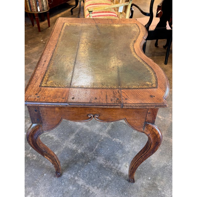 19th Century Louis XVI One-Drawer Writing Table With Leather Top For Sale - Image 18 of 18