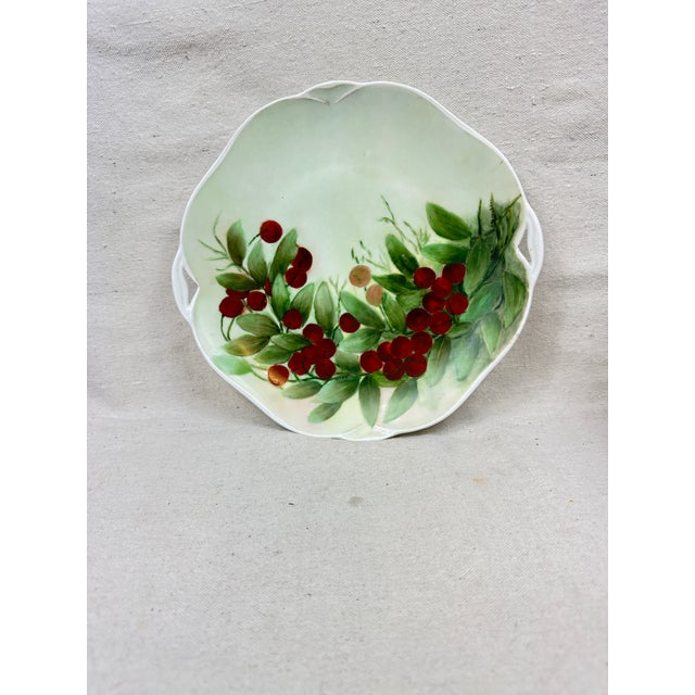 Ceramic Vintage Cherry Small Platter For Sale - Image 7 of 8