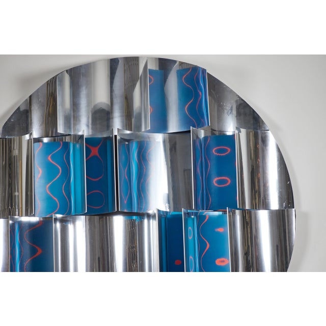 1960s Monumental Kinoptic Metal Wall Sculpture by Rafe Affleck, 1960's For Sale - Image 5 of 9