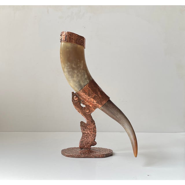 A so called drinking horn inspired by Nordic Mythology. It can be utilized as a vase or an unusual sculptural element. It...