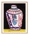 White Vase by Jelly Chen in Gold Framed Paper, Small Art Print For Sale