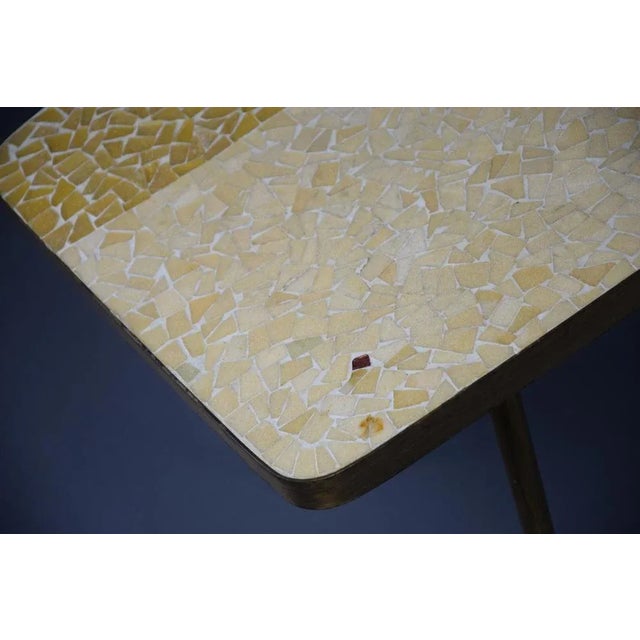 Beige Mid-Century Modern Yellow Coffee Table by Berthold Müller, 1960 For Sale - Image 8 of 10