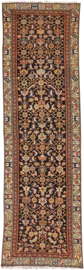 Antique Persian Malayer Runner Rug - 3'1" x 11'4"