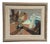 Nils Öst, Figure with Boats, 1950s, Oil Painting on Panel, Framed For Sale
