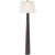 Traditional Chapman & Myers by Visual Comfort Signature Fluted Spire Floor Lamp in Aged Iron with Linen Shade For Sale - Image 3 of 3