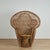 English Vintage Anglo Indian Wicker Peacock Chair For Sale - Image 3 of 14