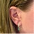 2010s Natural Emerald Diamond Earrings 14k Yellow Gold 1.09 TCW Certified For Sale - Image 5 of 13